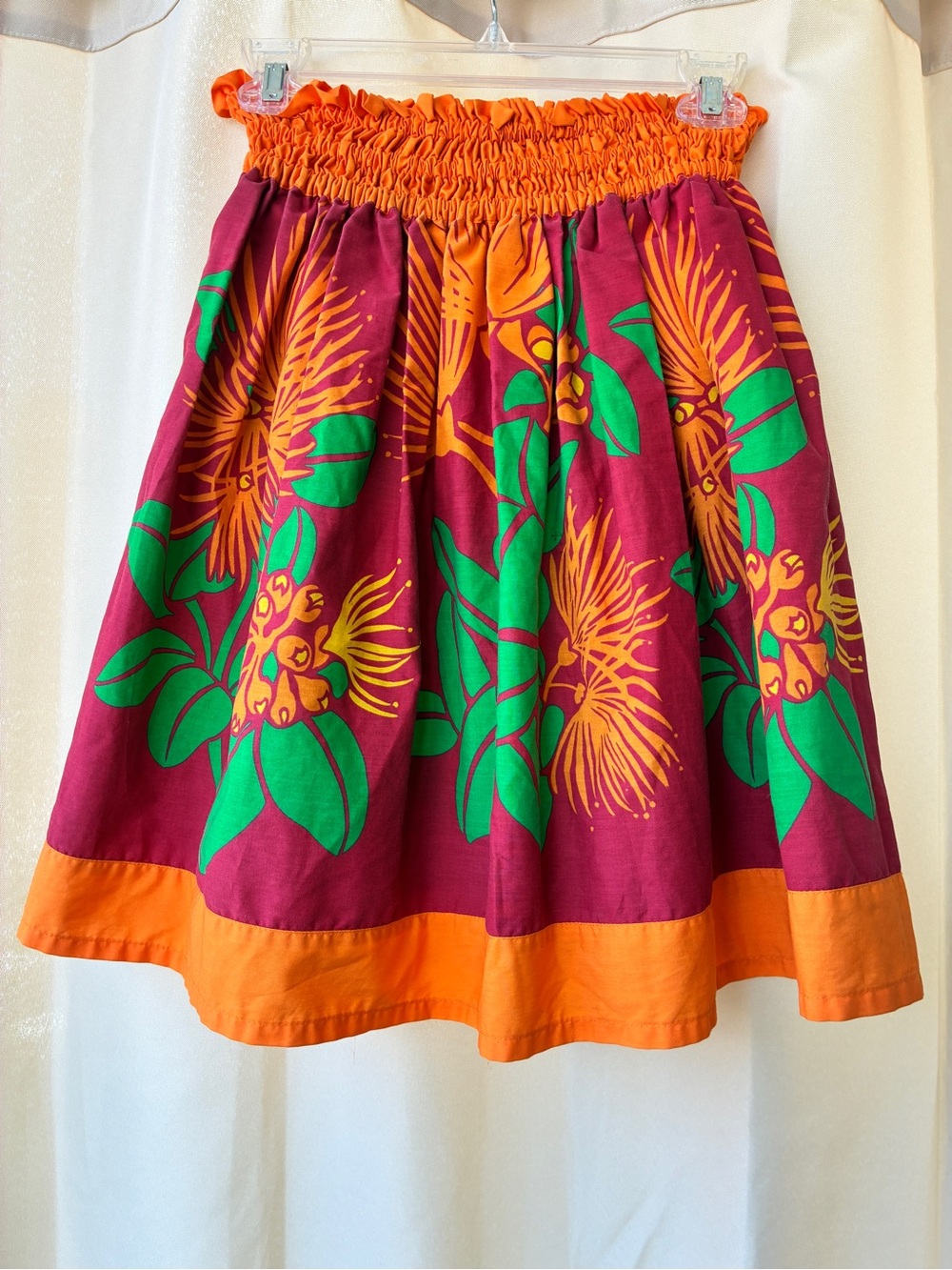 Hawaiian Pau Pa’u Hula Skirt Floral Print